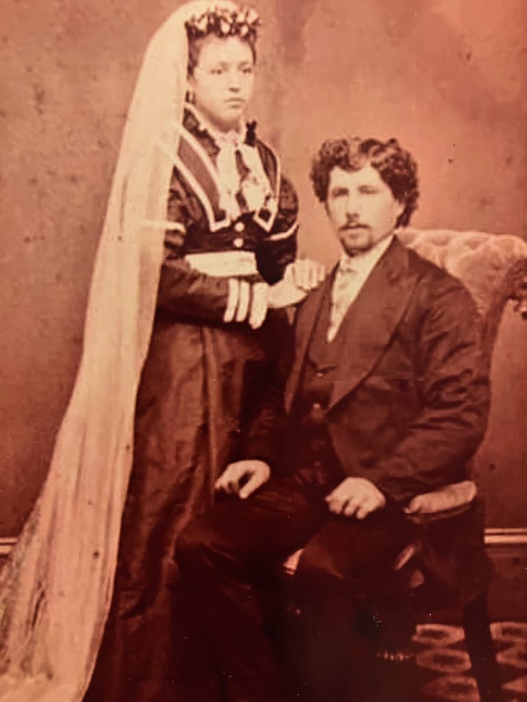 John and Julia Schultz (Haseley) 1875 Wedding